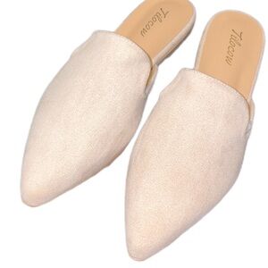 Tilocow Blush Nude Suede Mules NEW!